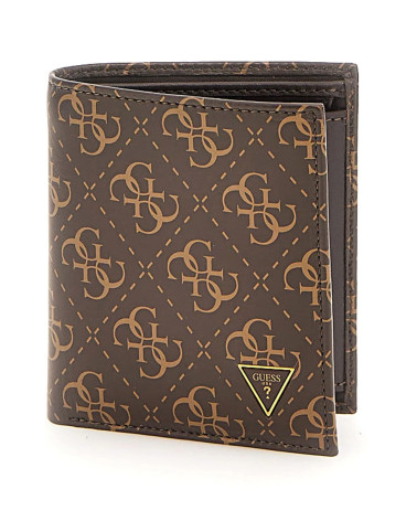 Meta Title SEO: "GUESS Portafoglio Marrone/Ocre con Logo"