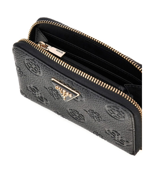 Portafoglio GUESS Cresidia II Zip Nero - Elegante e Pratico