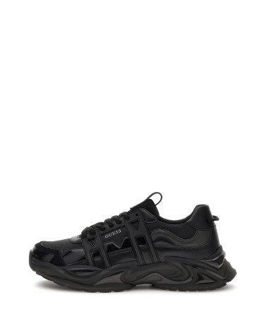 GUESS BELLU Black Sneakers - EU 37-41, fashionable and cozy.