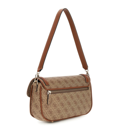 GUESS DEA GIRLFRIEND SATCHEL, COLOR CLO - COAL LOGO