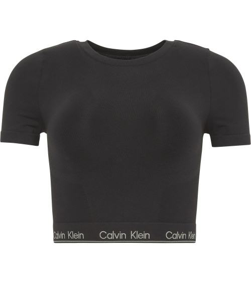 Calvin Klein Short Sleeve Shapewear Tee - Black, Size L Online