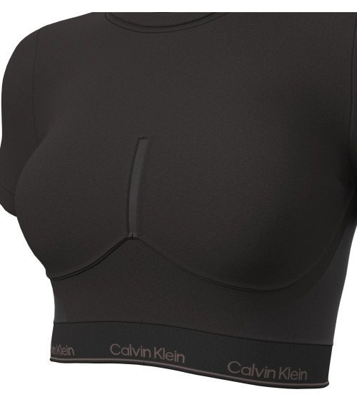 Calvin Klein Short Sleeve Shapewear Tee - Black, Size L Online