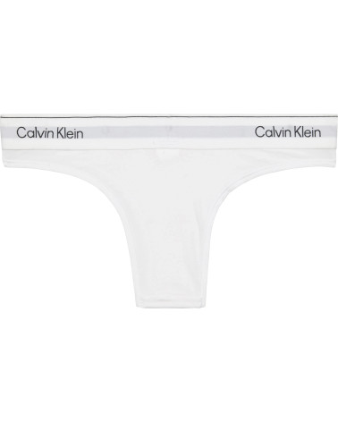 Calvin Klein Women's Brazilian Slip with Iconic Logo Band, White
