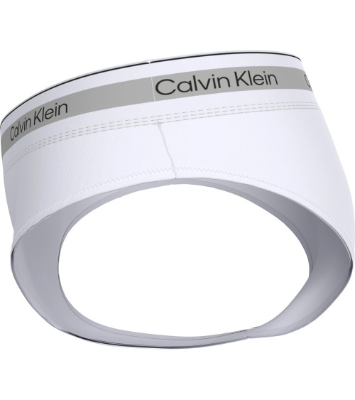 Calvin Klein Women's Brazilian Slip with Iconic Logo Band, White