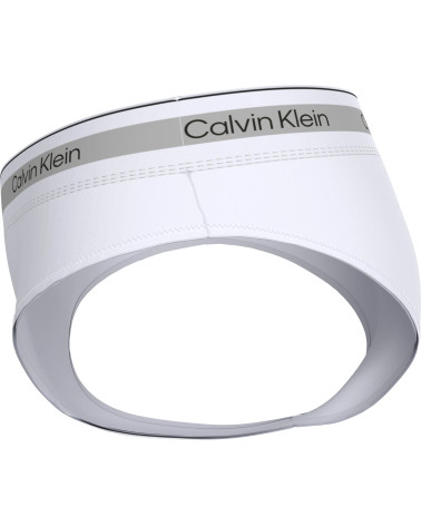 Calvin Klein Women's Brazilian Slip with Iconic Logo Band, White