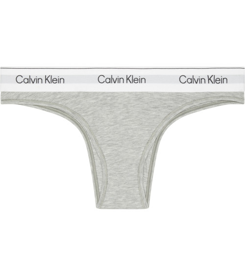Calvin Klein Women's Brazilian Slip with Iconic Logo Band, White