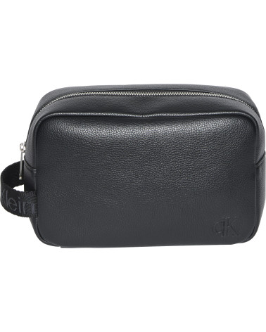 Calvin Klein Webbing Strap Dopp Kit - Stylish Black Accessory