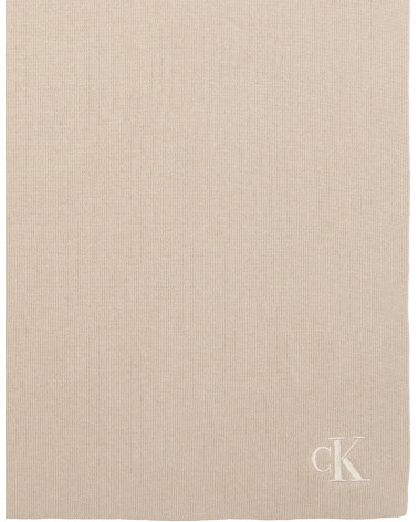 Calvin Klein CK Fine Rib Scarf - Stylish & Sustainable Choice