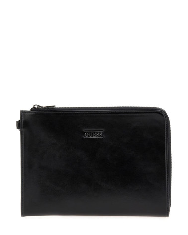 Compra Clutch GUESS Boston M Negra: Estilo Moderno y Elegante