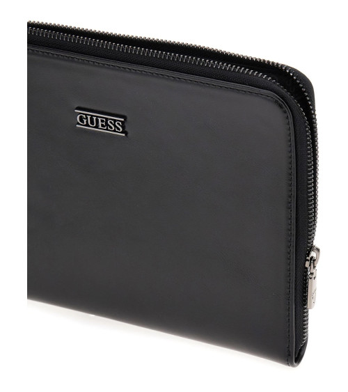 GUESS Boston Clutch M - Chic Black Design for Any Occasion