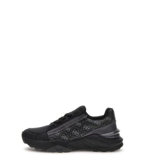 Stylish Guess Valla Black Sneakers in Various Sizes Available