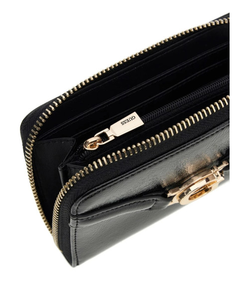 Portafolio Guess DEA Zippé M Negro | Elegante y Exclusivo