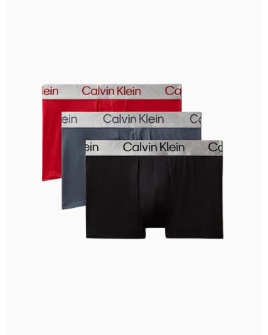 Calvin Klein Trunk 3Pk Rosso - Comfort e Stile per l'Uomo