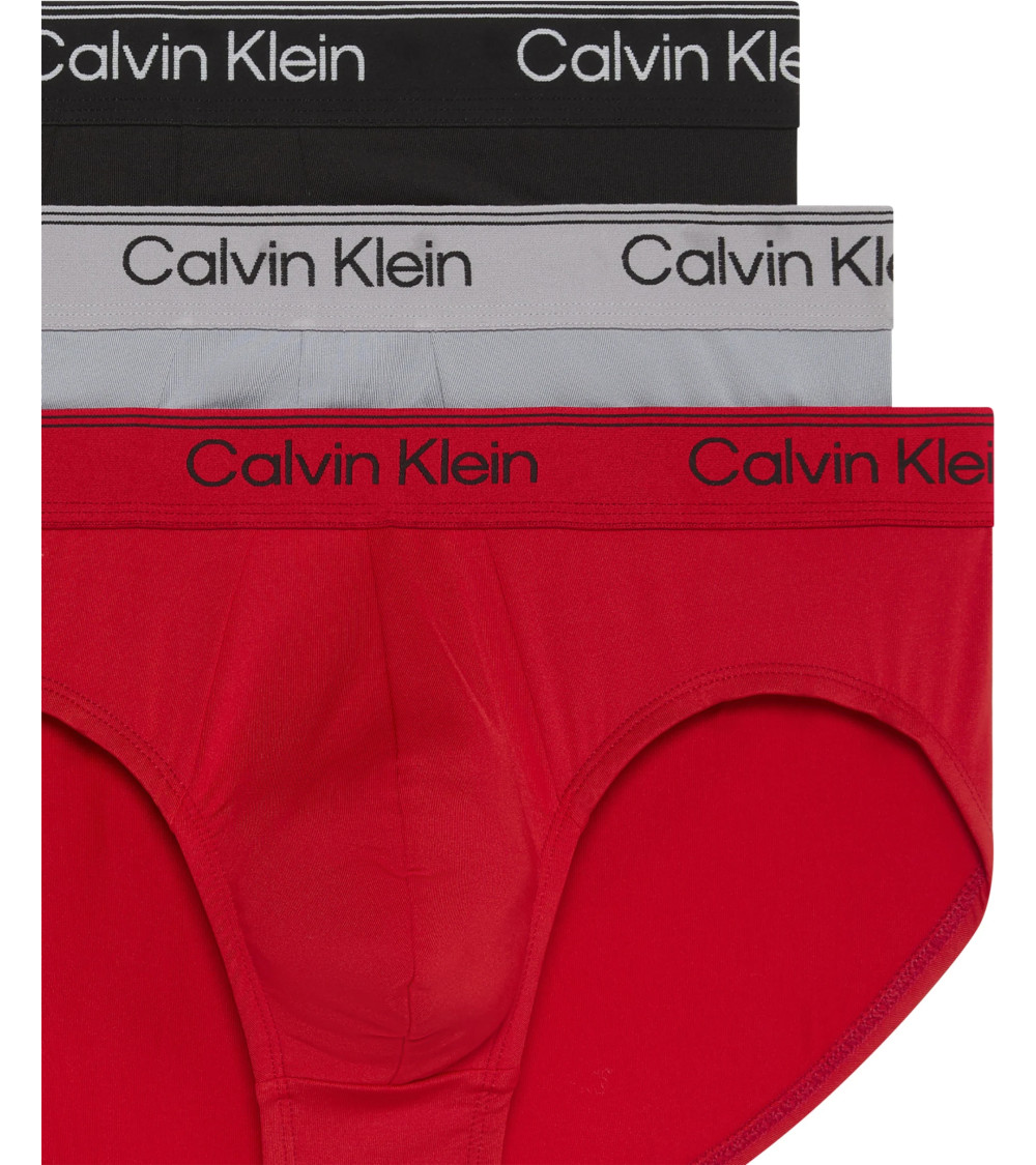 Tommy Hilfiger 3PK Hip Briefs - Trendy Blue Men's Underwear