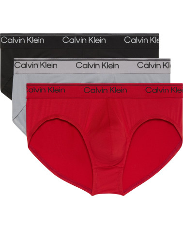 Tommy Hilfiger 3PK Hip Briefs - Trendy Blue Men's Underwear