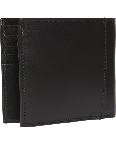 Portafoglio Calvin Klein in pelle nera, elegante e raffinato.