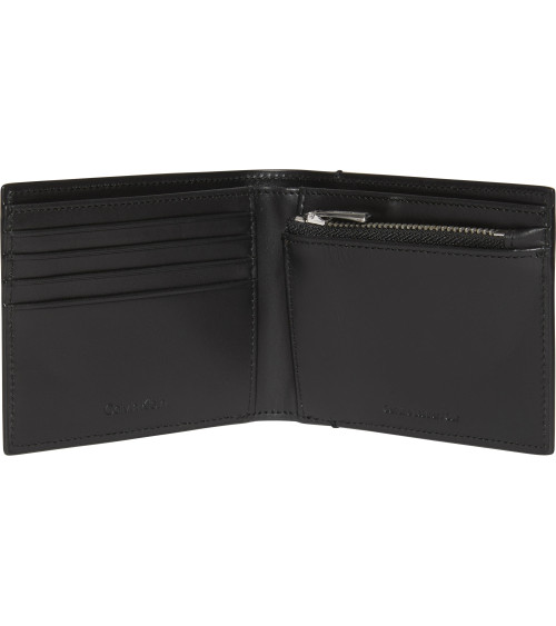 Calvin Klein Porte-monnaie Plaque avec Monnaie TG. Taille Unique UB1 - NOIR Taille Unique