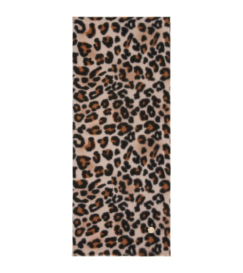 GUESS DOMITILLA SCARF 80X180 - Stylish Black Leopard Scarf
