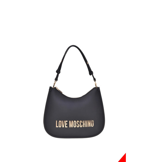 Borsa nera Love Moschino con logo dorato - Stile ed Eleganza