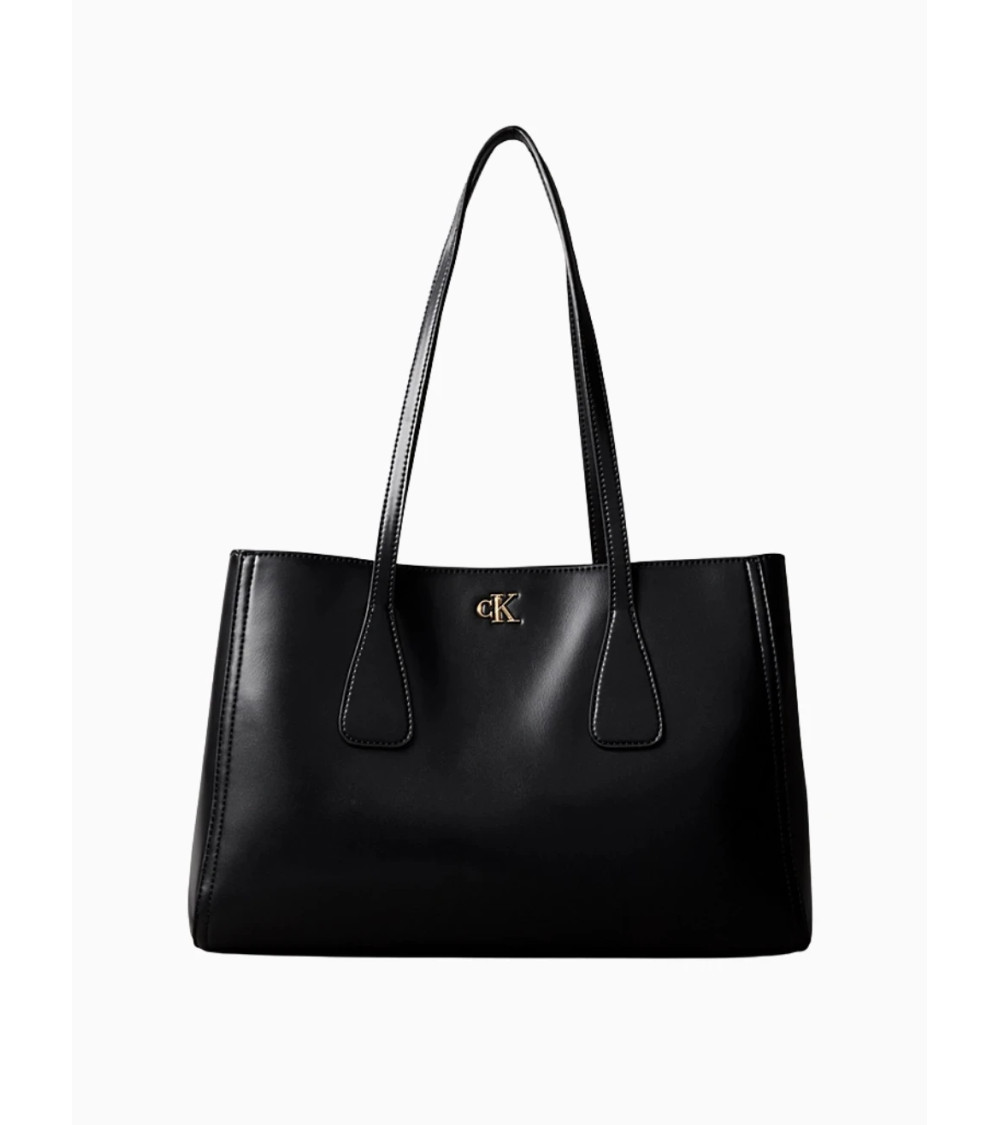 Calvin Klein Ck Medium Work Tote - Stylish Black Leather Bag