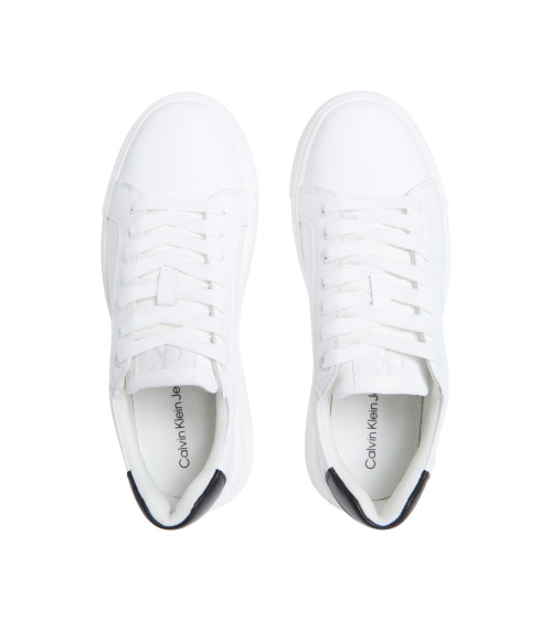Meta Title: Buy CALVIN KLEIN Mono Chunky Cupsole Sneakers White