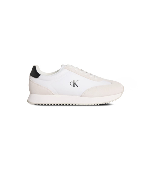 Meta Title: CALVIN KLEIN Retro Runner Sneaker in Weiß/Wildleder