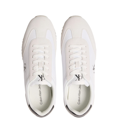 Sneakers Calvin Klein Retro Eleganti con Lacci Bianchi