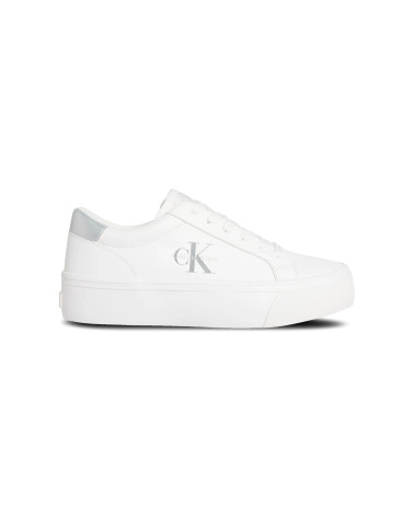 CALVIN KLEIN VULC FLATF LTH SILVE - C