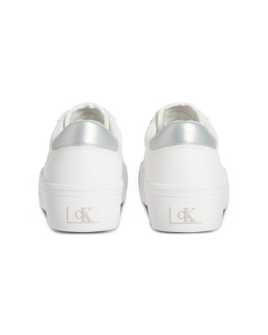 CALVIN KLEIN VULC FLATF LTH SILVE - C