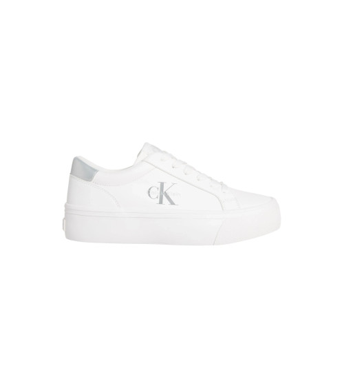 Calvin Klein Vulc Flat Sneakers with Metallic Details Size 36