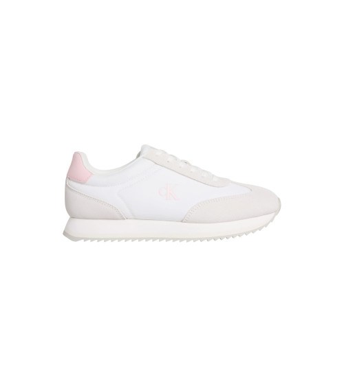 Calvin Klein Runner Laceup MG NYL: Sneakers Trendy Bianche e Rosa