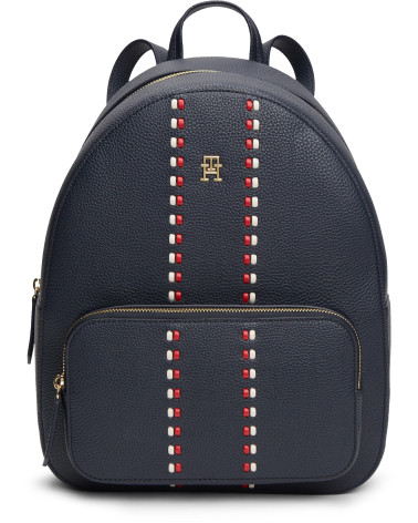 Meta Title SEO: Sac à dos Tommy Hilfiger Th Timeless en cuir bleu