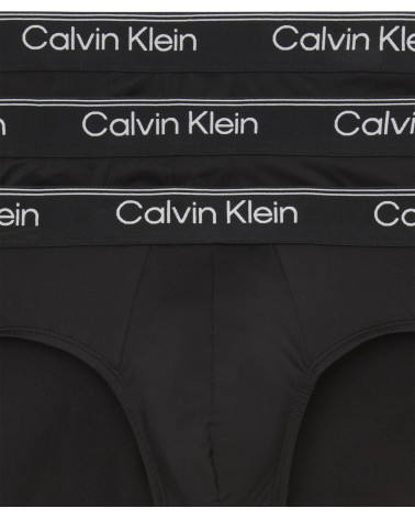 Tommy Hilfiger 3PK Hip Briefs - Trendy Blue Men's Underwear