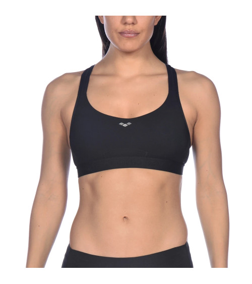 ARENA ELETTRA REGGISENO SPORTIVO CON COPPA B A SOSTEGNO MEDIO, DONNA, NERO, 85