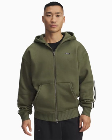 Under Armour Icon Heavy Rib FZ Men : Confort et Style Sportif