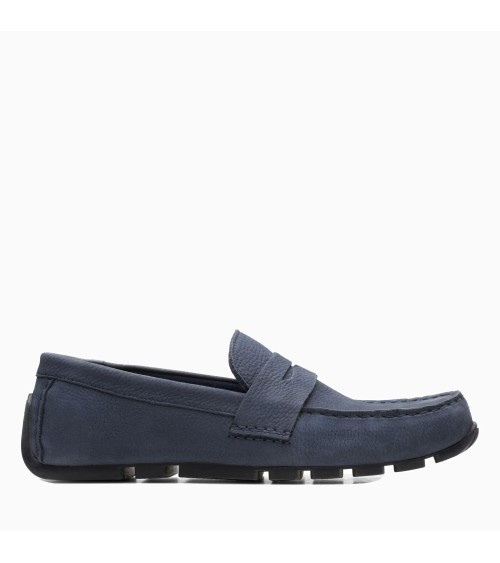 CLARKS OSWICK BAR, MOCCASINI, UOMO, BLU (NAVY NUBUCK), 41.5 EU