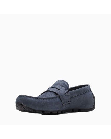 CLARKS OSWICK BAR, MOCCASINI, UOMO, BLU (NAVY NUBUCK), 41.5 EU