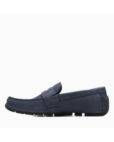 CLARKS OSWICK BAR, MOCCASINI, UOMO, BLU (NAVY NUBUCK), 41.5 EU
