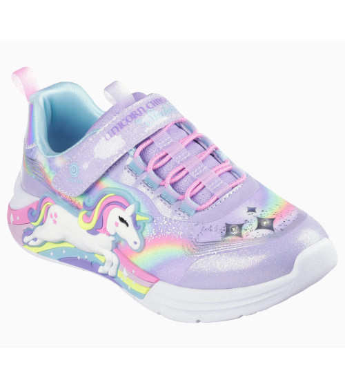 Skechers Unicorn Chaser: Sneakers lilla LED bambina | Acquista!
