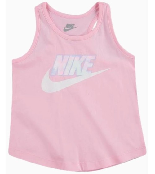 NIKE CANOTTA SLEEVELESS TANK GRAPHIC TOP, BAMBINA, ROSA, 4-5 ANNI