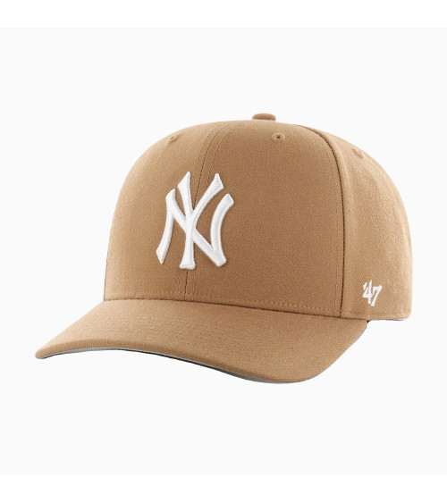 47 BRAND CAP WITH A VISOR, BROWN, ONE SIZE MEN'S