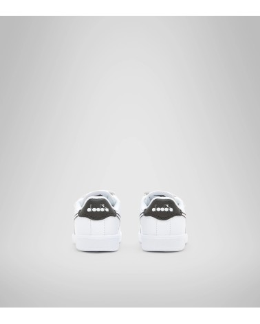 DIADORA GAME P TD, SCARPE DA GINNASTICA, UNISEX - BAMBINI E RAGAZZI, BIANCO BIANCO NERO, 21 EU
